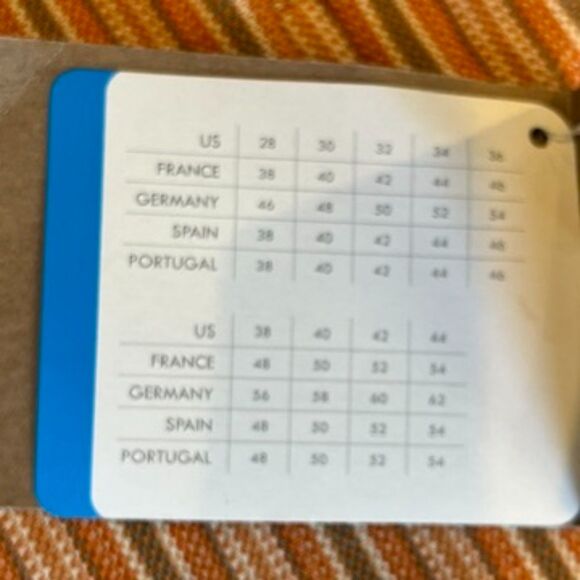 Columbia Freestanding Men's Polo Shirt Orange Striped XL NEW with Tags Attached - Picture 8 of 8